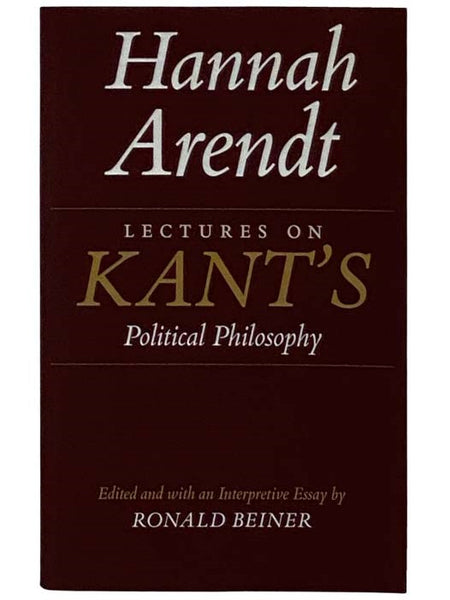 Lectures on Kant's Political Philosophy