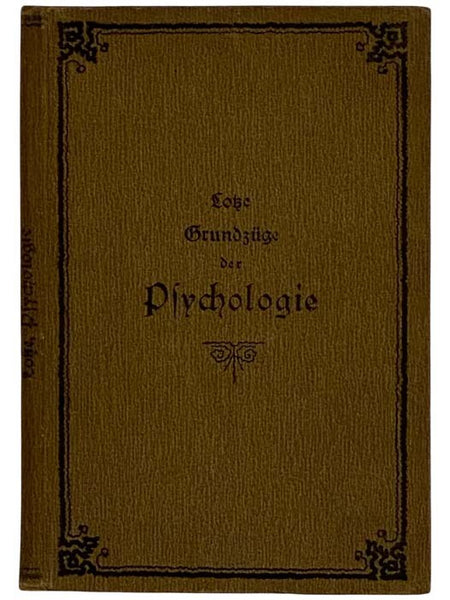Grundzuge der Psychologie [Fraktur Script (German Text)]