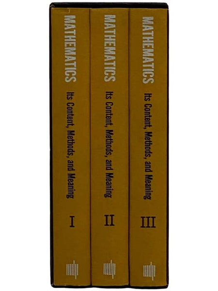 Mathematics: Its Content, Methods, and Meaning, in Three Volumes