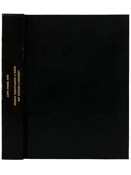 Lesniewski's Ontology and Godel's Incompleteness Theorem: A Dissertation Submitted to the Graduate School of the University of Notre Dame in Partial Fulfillment of the Requirements for the Degree of Doctor of Philosophy