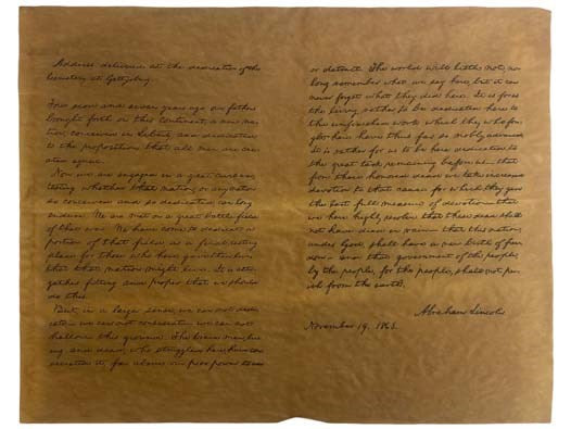 4 Documents of Freedom: Declaration of Independence; Constitution of the United States; Lincoln's Gettysburg Address; Bill of Rights (Authentic Reproductions on Antiqued Parchment)