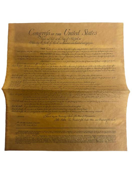 4 Documents of Freedom: Declaration of Independence; Constitution of the United States; Lincoln's Gettysburg Address; Bill of Rights (Authentic Reproductions on Antiqued Parchment)