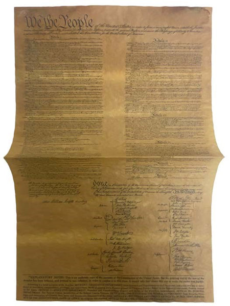 4 Documents of Freedom: Declaration of Independence; Constitution of the United States; Lincoln's Gettysburg Address; Bill of Rights (Authentic Reproductions on Antiqued Parchment)