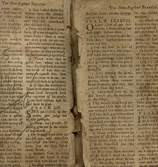 The New England Psalter: or Psalms of David: with The Proverbs of Solomon, and Christ's Sermon on the Mount, Being an Introduction for the Training Up Children in the Reading of the Holy Scriptures.