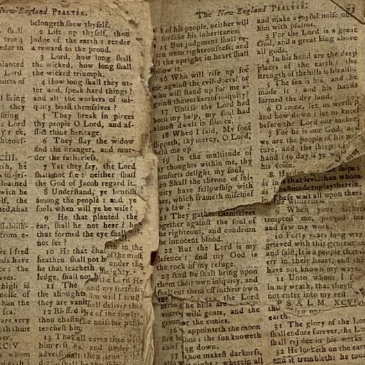 The New England Psalter: or Psalms of David: with The Proverbs of Solomon, and Christ's Sermon on the Mount, Being an Introduction for the Training Up Children in the Reading of the Holy Scriptures.