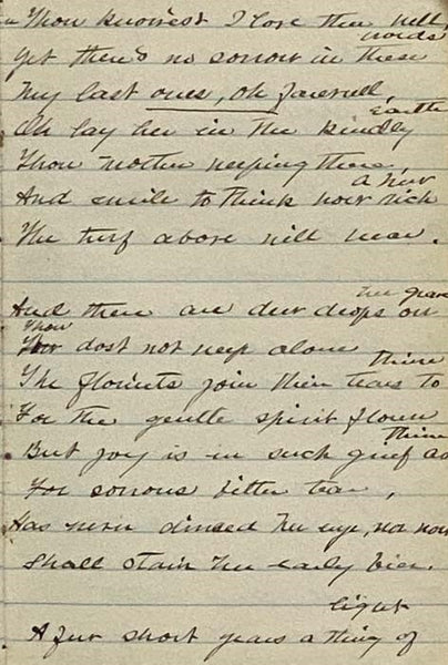 Half-Leather Ruled Notebook Friendship Album / Commonplace Book, 1844-1937