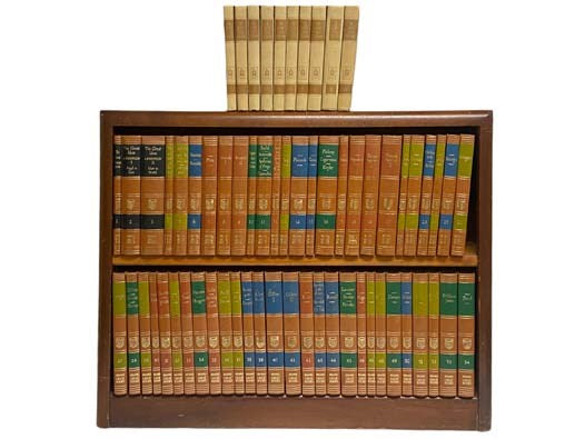 54-Volume Great Books of the Western World Set [with] Publisher's Custom Bookcase and 10-Volume Set of The Great Ideas Program