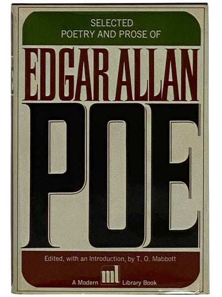 The Selected Poetry and Prose of Edgar Allan Poe (The Modern Library of the World's Best Books, ML 82)