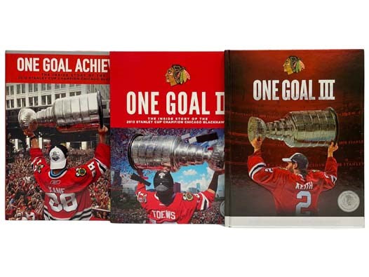 One Goal, Three Volume Set: One Goal Achieved: The Inside Story of the 2010 Stanley Cup Champion Chicago Blackhawks; One Goal II: The Inside Story of the 2013 Stanley Cup Champion Chicago Blackhawks; One Goal III: The Inside Story of the 2015 Stanley Cup…