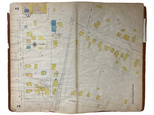 1927 Sanborn Map Company Insurance Maps for Spencerport, New York with 1949 Edits