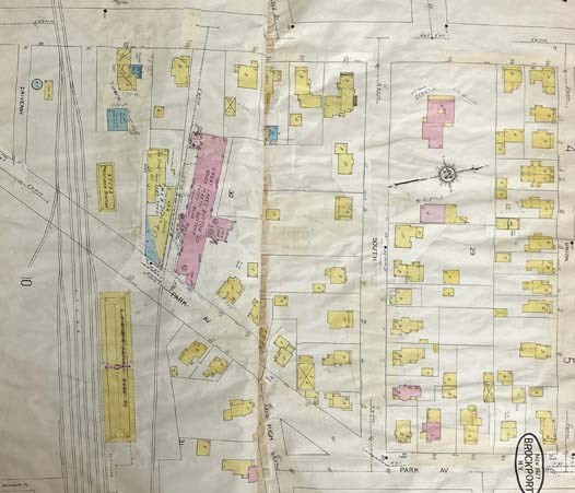 1927 Sanborn Map Company Insurance Maps for Brockport, New York with 1959 Edits