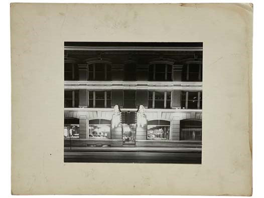 Matted Black-and-White Print of Lincoln Mercury Service