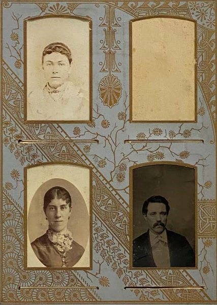 Purple Velvet Nineteenth Century Photo Album