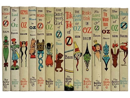 Wizard of Oz 14-Volume 'White Cover' Hardcover Set: The Wizard of Oz, The Land of Oz, Ozma of Oz, Dorothy and the Wizard in Oz, The Road to Oz, The Emerald City of Oz, The Patchwork Girl of Oz, Tik-Tok of Oz, The Scarecrow of Oz, Rinki-Tink of Oz, The Lo…