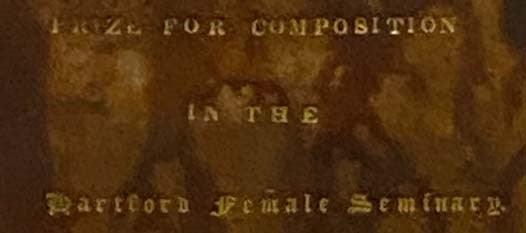 The Course of Time: A Poem, in Ten Books [Inscribed and Signed by Catherine E. Beecher, Harriet Beecher-Stowe's Sister]