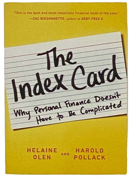 The Index Card: Why Personal Finance Doesn't Have to Be Complicated