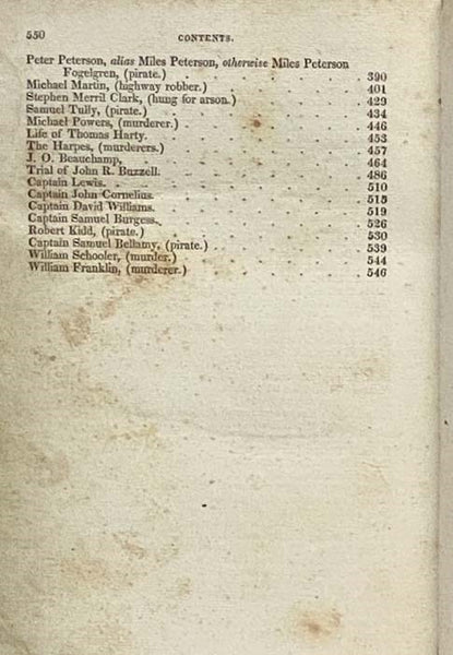 United States Criminal History; Being a True Account of the Most Horrid Murders, Piracies, High-Way Robberies, &c., together with the Lives, Trials, Confessions and Executions of the Criminals. Compiled from the Criminal Records of the Counties [Highway]