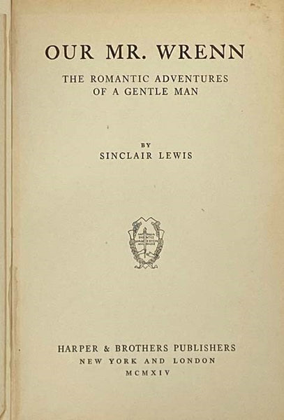 Our Mr. Wrenn: The Romantic Adventures of a Gentle Man