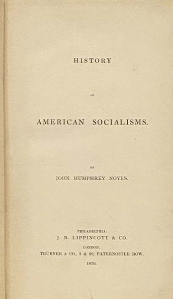 History of American Socialisms