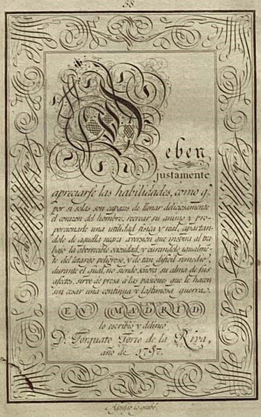 Arte de Escribir por Reglas y con Muestras, Segun la Doctrina de los Mujeres Autores Antiguos y Modernos, Extrangeros y Nacionales: Acompanado de Unos Principios de Aritmetica, Gramatica y Ortografia Castellana, Urbanidad y Varios Sistemas para la Formac…