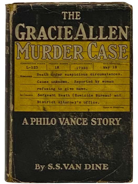 The Gracie Allen Murder Case: A Philo Vance Story