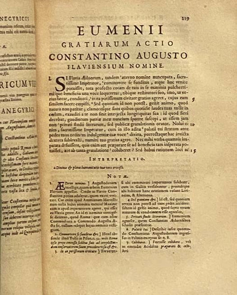 Panegyrici Veteres. Interpretatione et Notis Illustravit Jacobus de la Baune Soc. Jesu. Jussu Christianissimi Regis ad Usum Serenissimi Delphini.