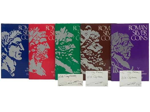Roman Silver Coins, in Five Volumes: I. Republic to Augustus; II. Tiberius to Commodus; III. Pertinax to Balbinus & Pupienus; IV. Gordian III to Postumus; V. Carausius to Romulus Augustus