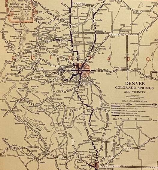 Official Paved Road and Commercial Survey of the United States: Sectional Road Maps Covering the Entire United States and Lower Canada - Complete Series of State Maps in Colors for Commercial Reference - a Double Page United States Map Showing Transconti…