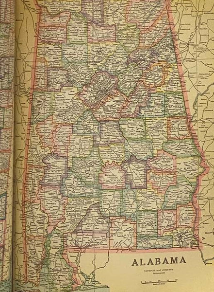 Official Paved Road and Commercial Survey of the United States: Sectional Road Maps Covering the Entire United States and Lower Canada - Complete Series of State Maps in Colors for Commercial Reference - a Double Page United States Map Showing Transconti…