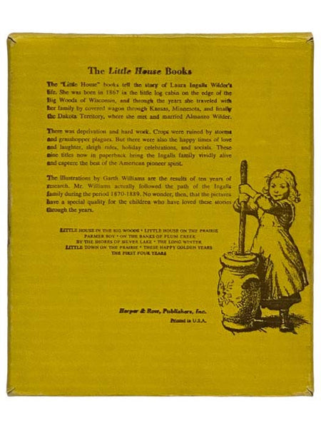The Complete Set of Laura Ingalls Wilder's Little House Books, in Nine Volumes: Little House in the Big Woods; Farmer Boy; Little House on the Prairie; On the Banks of Plum Creek; By the Shores of Silver Lake; The Long Winter; Little Town on the Prairie;…