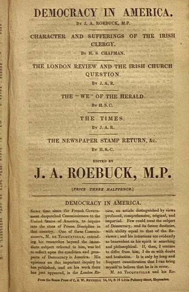 Pamphlets for the People Vol. I. [& II.]: On the Means of Conveying Information to the People, with an Appendix; A Letter to the Electors of Bath, on the Municipal Corporation Reform Bill, with a Postscript on the Conduct of Sir Robert Peel and Others, o…