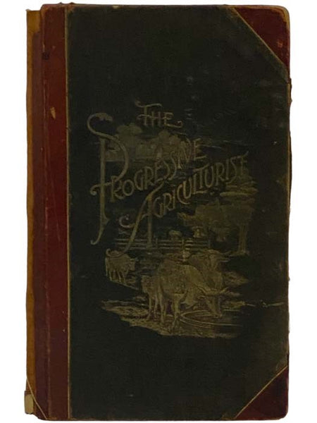 14 x 8 3/4 Half-Leather Nineteenth Century Agriculture Scrapbook