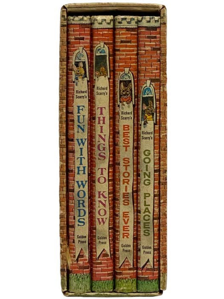 Richard Scarry's Look and Learn Library, in Four Volumes: Fun with Words; Things to Know; Best Stories Ever; Going Places