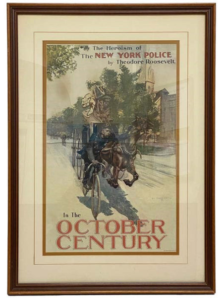 Century Magazine Advertisement from October 1897 Issue: The Heroism of the New York Police by Theodore Roosevelt. In the October Century