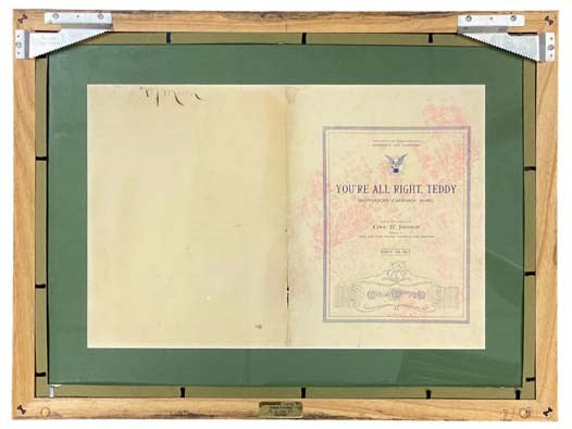 1904 Sheet Music for You're All Right Teddy.' (Republican Campaign Song.)