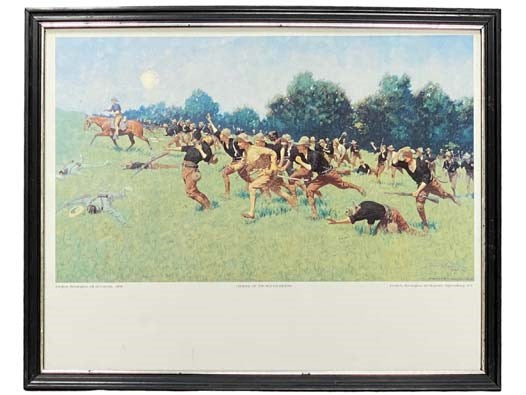 Modern Print of 1898 Frederic Remington Oil on Canvas 'Charge of the Rough Riders'