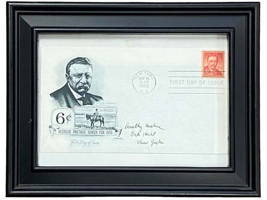 1955 Theodore Roosevelt First Day Cover with Six Cent Stamp