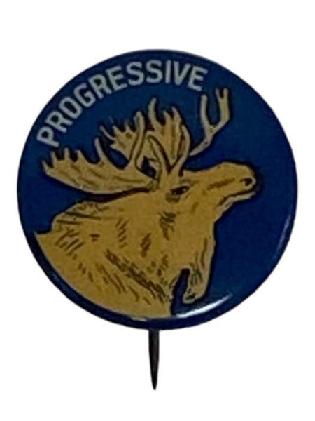1912 Rochester, NY Progressive 'Bull Moose' Party Campaign Button/Pin