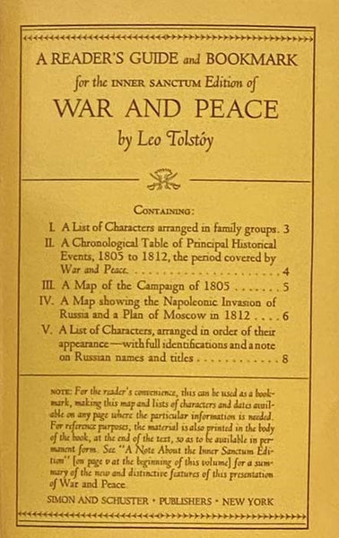 War and Peace: Inner Sanctum Edition