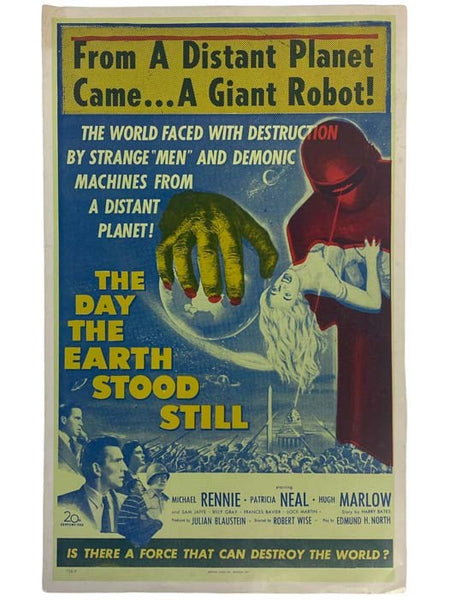 The Day the Earth Stood Still Window Card (718-R)
