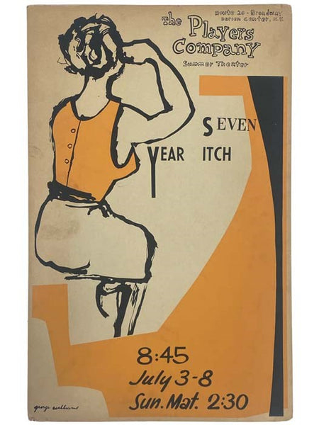 Seven Year Itch, Original Window Card from an Illustration by George Williams