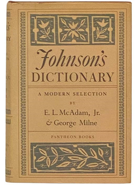 Johnson's Dictionary: A Modern Selection