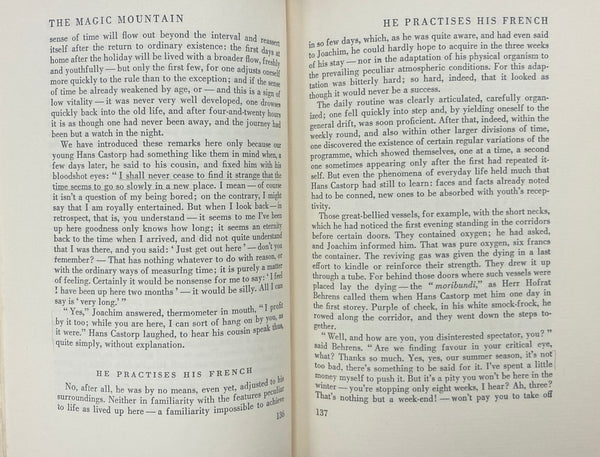 The Magic Mountain, in Two Volumes