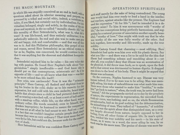 The Magic Mountain, in Two Volumes