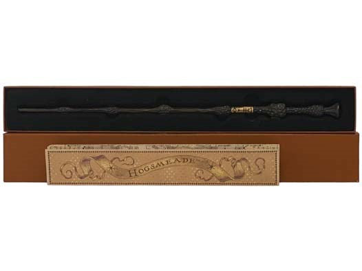 Albus Dumbledore Wand with Box and Hogsmeade/Diagon Alley Map