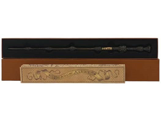 Albus Dumbledore Wand with Box and Hogsmeade/Diagon Alley Map