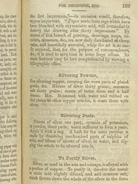 Practical Manual Containing over Five Hundred Formulas, for the Use of Druggists, Perfumers, Manufacturers of Medicines, Etc., Many of which are Original, and were Never Before Published. [Druggists' Manual]