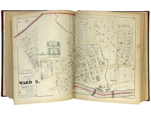 City Atlas of Rochester, N.Y., from Official Records, Private Plans and Actual Surveys, Based Upon Plans Deposited in the Department of Surveys [1875] [Plat Book]