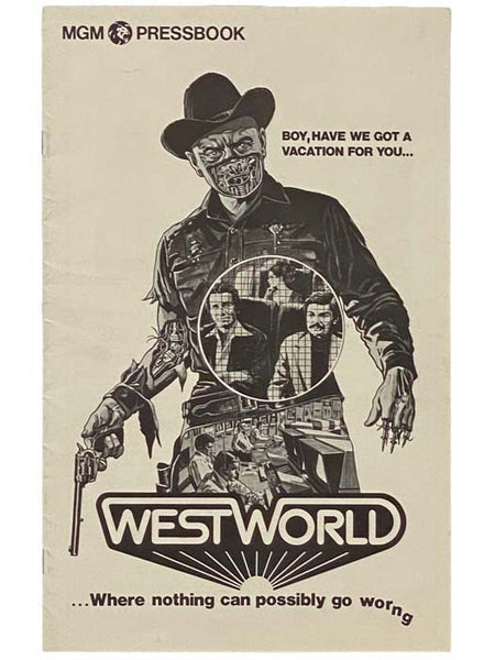 Westworld 1973 Movie Film Press Kit Pressbook Yul Brynner James Brolin Michael Crichton Dick Van Patten Western Science Fiction Horror