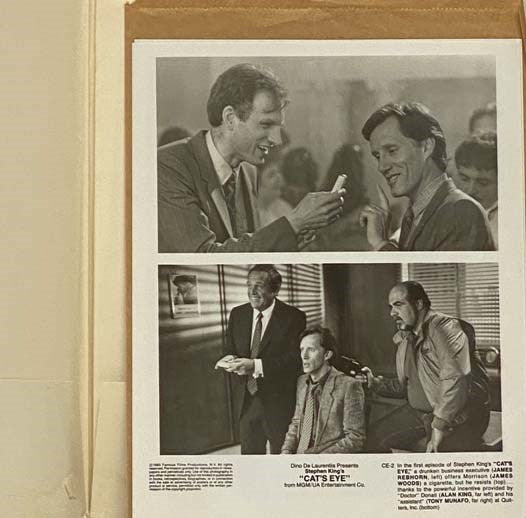 Stephen King's Cat's Eye 1985 Press Kit Movie Film Publicity Drew Barrymore Dino De Laurentiis James Woods